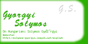 gyorgyi solymos business card